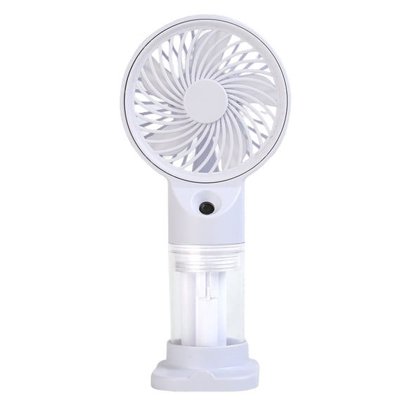 Lightweight Handheld Fan Portable Adjustable Speeds Battery Operated Misting Desk Fan for Commuters Water Humidifier