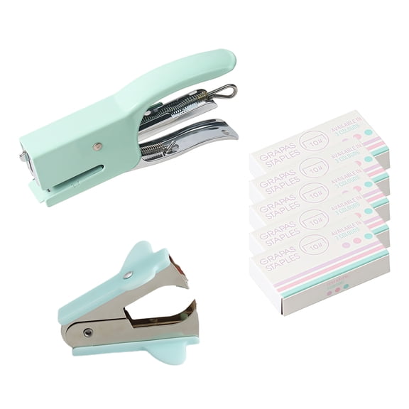 Lightweight Handheld Stapler Easy Grip Green Color Ideal for Home and Office