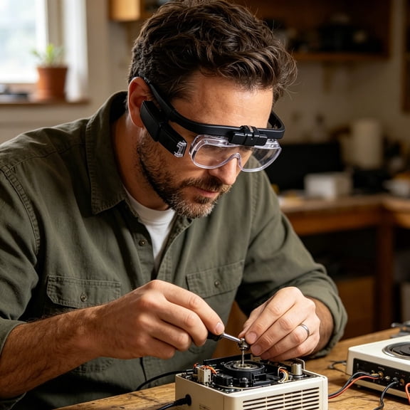 Lightweight Headset Eyewear Magnifier For Precision Tasks In  Hands And Magnification For Fine Work87924