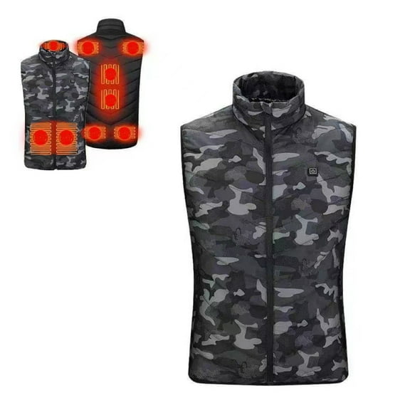 Lightweight Heated Vest for Men/Women, Outdoor Water/Wind Resistant Outerwear Vests, USB Electric Graphite Heating Windproof Thermal Waistcoat