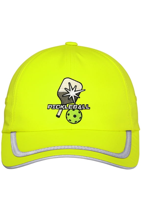 Lightweight High Visibility Adult Pickleball Hat Cap, Safety Yellow