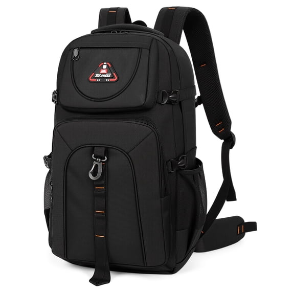 Lightweight Hiking Backpack 40L Large Capacity Water Resistant Backpack Daypack for Camping Travel Outdoor Men and Women,Black,BP8015