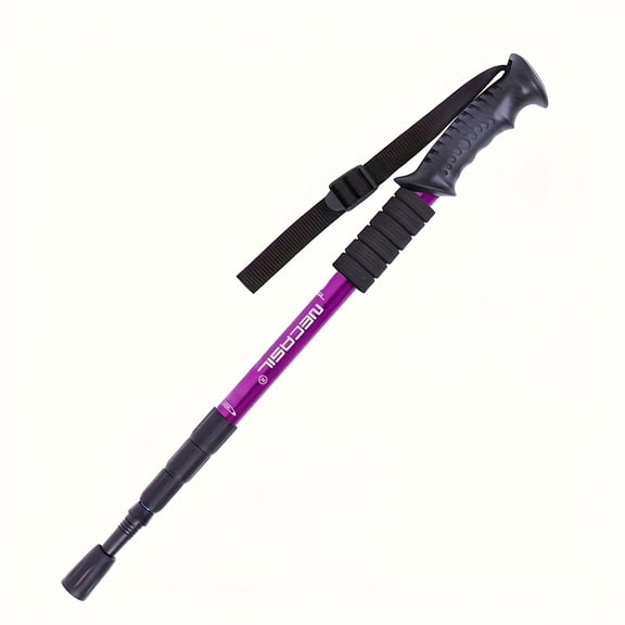 Lightweight Hiking Sticks with Four Adjustable Sections, Designed to Be Flexible And Resistant to Rust, Perfect for Trekking And Travel.