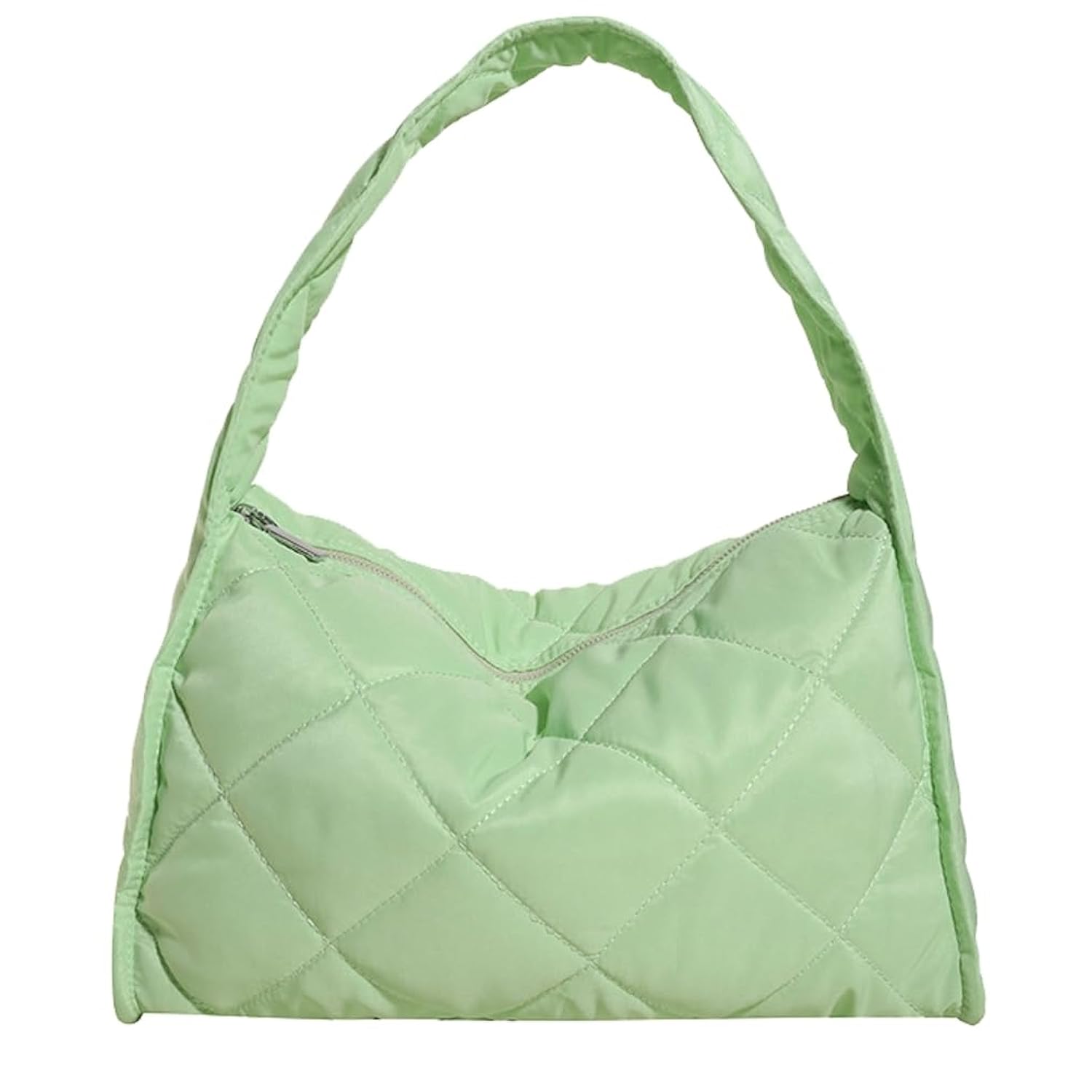 Women's Quilted Puffer Shoulder Bag - Lightweight Crossbody Hobo Bag (Y2K Trendy) - View #3