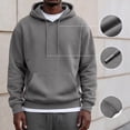 thumbnail image 1 of Lightweight Hoodie Men Fall Winter Fleece Drawstring Oversized Sweatshirts, XL, 1 of 8