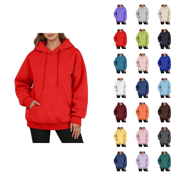 Lightweight Hoodie Womens Hoodie Oversized Sweatshirt Zip Up Hoodie for Women Men's Casual Pullover Hoodie Long Sleeve Comfortable Winter Warm Lined Sweatshirt With Drawstring Pocket For Daily Wear
