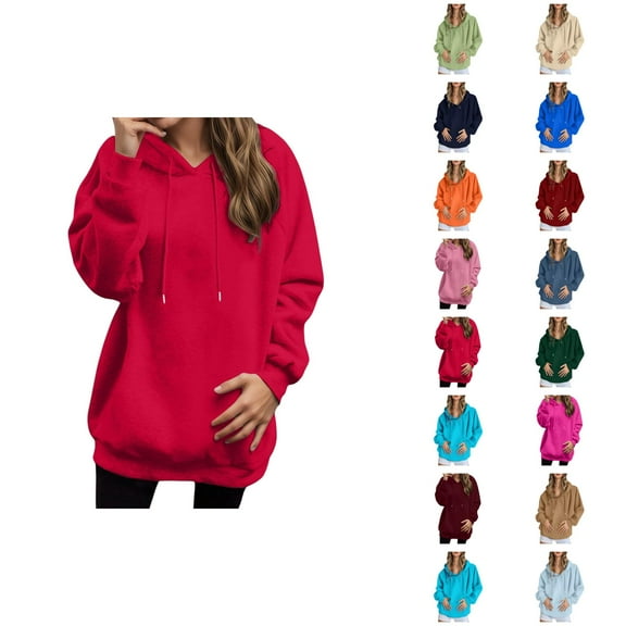 Lightweight Hoodie Womens Pullover Sweatshirt for Women Travel Outdoor Wear Women's Casual Solid Color Raglan Sleeve Comfortable Warm Hooded Jacket For Everyday