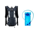 thumbnail image 1 of Lightweight Hydration Backpack with 2L Water Bladder - Reflective Strip Ideal for Running, Cycling, Hiking - Leakproof Design with Adjustable Straps and Multi-Pocket Storage Dark Blue, 1 of 6