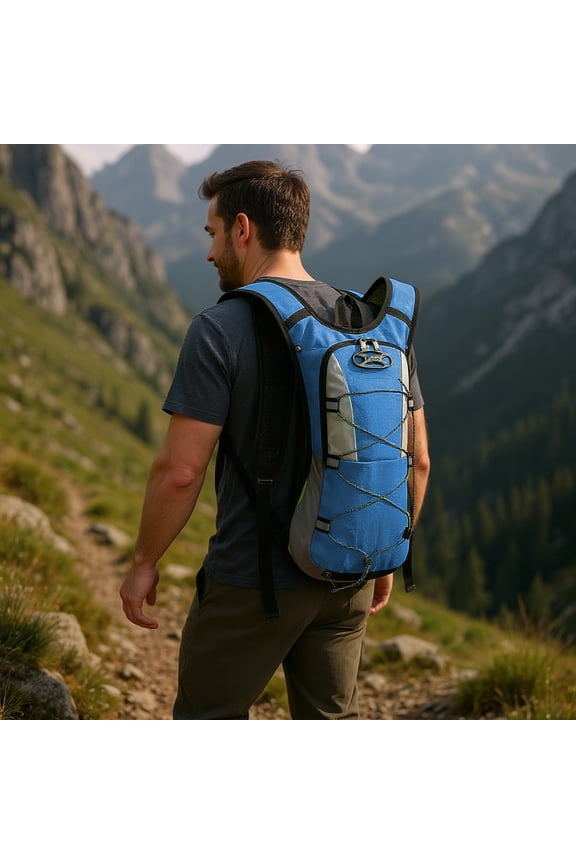 Lightweight Hydration Backpack, Running Backpack with Water Bladder, Hydro Water Daypack for Cycling Hiking Rave for Men Women