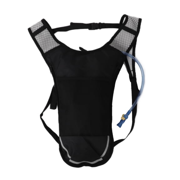Lightweight Hydration Pack - Breathable & Multifunctional Water Backpack with 2L Bladder and Straw for Running, Hiking, Cycling - Silver