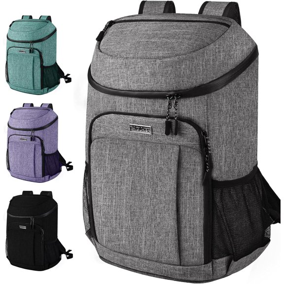 Lightweight Insulated Cooler Backpack - 30 Cans, Leak-Proof for Lunch, Picnic, Hiking, Camping Trips