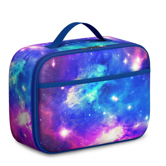 Lightweight Insulated Lunch Bag with Spacecraft, Alien, Starry Night Sky, and Space Galaxy Aesthetic Designs – Durable Lunch Tote for School and Travel