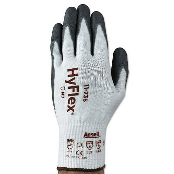 Lightweight Intercept Cut-Resistant Gloves, Size 7, White/Gray | 1 Dozen of 12 Pair