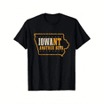 thumbnail image 1 of [Lightweight] Iowa "Another Beer" Map T-Shirt - 100% Cotton, Black with Golden Lettering, Fit for Men & Women, Ideal for Halloween, Thanksgiving & Christmas Gifts, Sizes S-XXXL, 1 of 6
