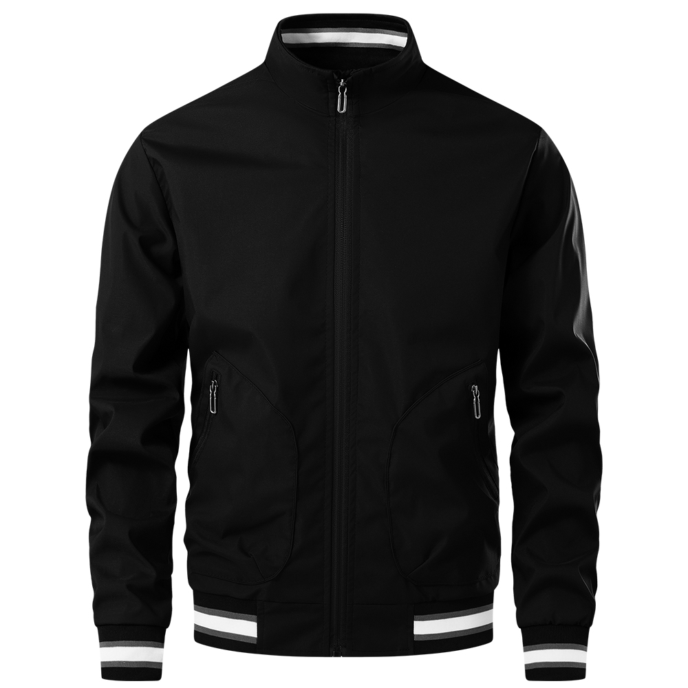 Lightweight Jacket Men Casual Spring Autumn Streetwear Zip Up Athletic