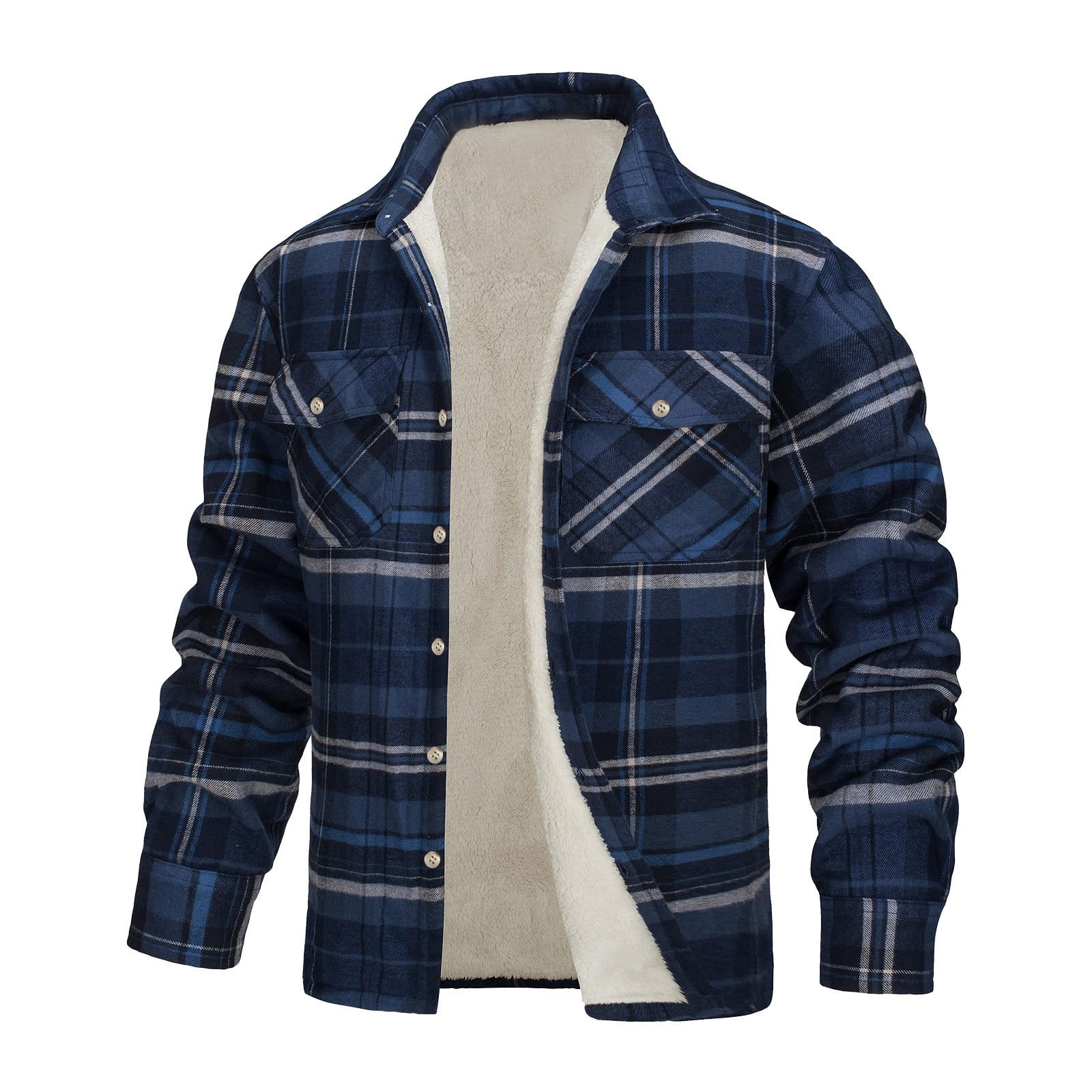 Lightweight Jacket Men,Men Autumn And Winter Fashion Casual Check