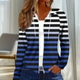 thumbnail image 1 of Lightweight Jacket Women Casual Fall Fashion Loose Random Placement Print Long Sleeve Zip Up Hooded Cardigan For A Relaxed Seasonal Look Spring Jackets For Women, 1 of 6