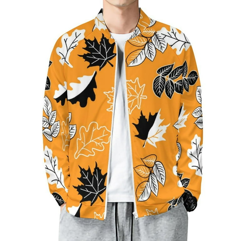 Orange black and white jacket discount