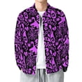 thumbnail image 1 of Lightweight Jacket for Men - Pink Ghost Halloween Print Cuteness Casual Zip Up Bomber Jacket Men Spring Fall Windbreaker Coat with Pocket, 1 of 6