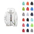 thumbnail image 1 of Lightweight Jackets for Men Long Sleeve Plus Size Quick Drying Reflective Zip Up Hooded Jacket with Pockets Hoodie, 1 of 5