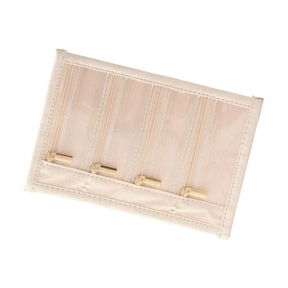 Lightweight Jewelry Storage Solution With Multi Compartments Metal Zipper Organizers Bags For Gemstones