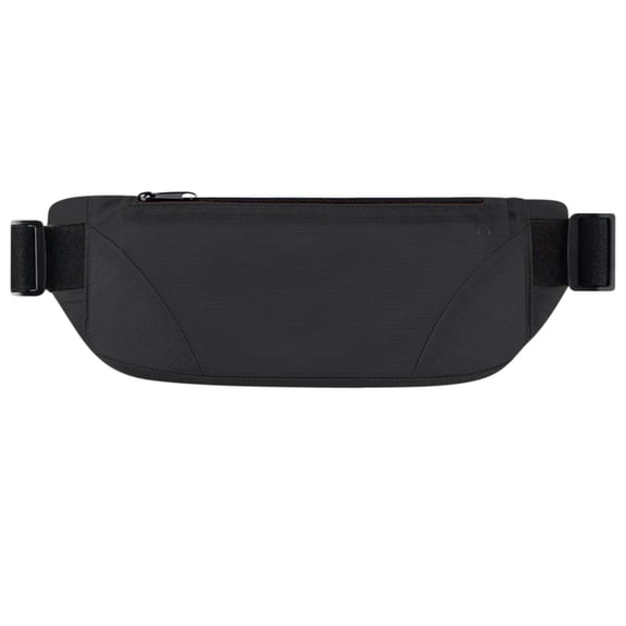 Lightweight Large Capacity Running Waist Bag, ZzCityTK Durable Personal Mountaineering Phone Belt with Earphone Hole, Breathable Mesh Backpack for Outdoor Sports Exercise Hiking with Key Chain, Black