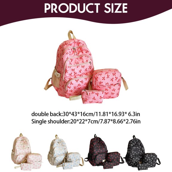 Lightweight Large Capacity Shoulder Backpack, Daily Commute Bag Style C