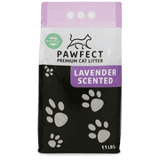 Pawfect Premium Lavender Scented Bentonite Cat Litter, Quick-Clumping, Dust-Free, Strong Odor Control, 9.6 lb
