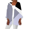 thumbnail image 1 of Lightweight Linen Cardigans for Women 3/4 Length Length Tops Open Front Loose Casual Summer Fall Outerwear (M, Purple 02), 1 of 5