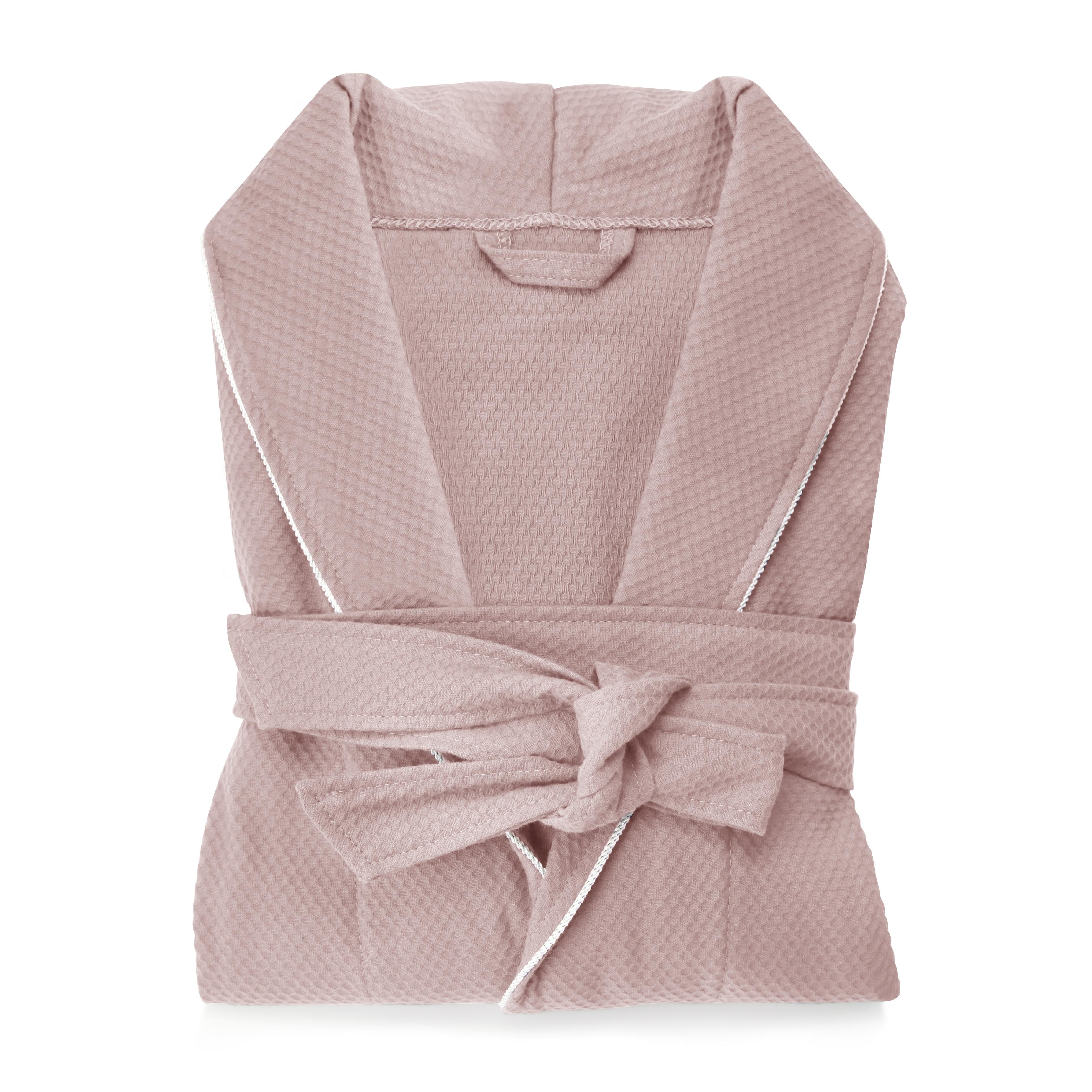 Unisex Lightweight Waffle Spa Robe, Long Cotton Luxurious Robe for ...
