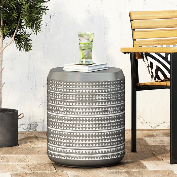 Lightweight Magnesium Oxide Concrete / Easy - to - Use Side Table for Outdoor