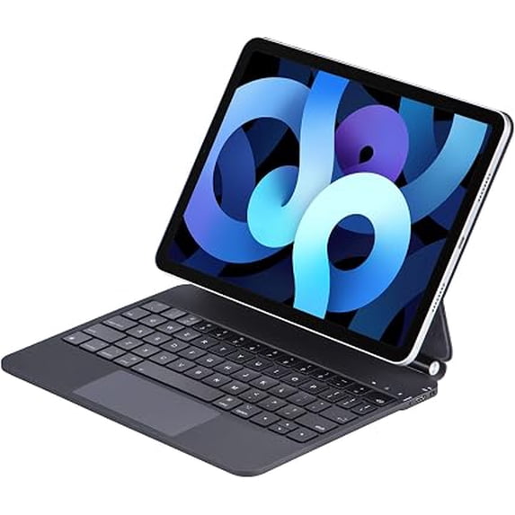 Lightweight Magnetic Magic Keyboard Case for iPad 10th Gen / iPad 11th(A16), Multi‑Touch Trackpad, Backlit,Black