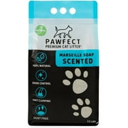 Lightweight Marseille Soap Scented Bentonite Cat Litter, 9.6 lb (5L), Quick-Clumping, 99% Dust-Free, Strong Odor Control