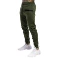 thumbnail image 1 of Lightweight Men's Joggers with Slim Tapered Fit, Soft Stretch Fabric, Elastic Waistband and Zipper Pockets for Running, Training, Travel or Lounging Comfort, 1 of 4