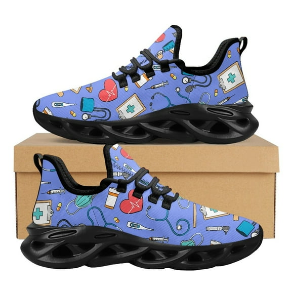 Lightweight Mesh Sneakers Women's Nursing Shoes New Fashion Medical Nurse Design Air Cushion Walking Footwear Hospital Workers