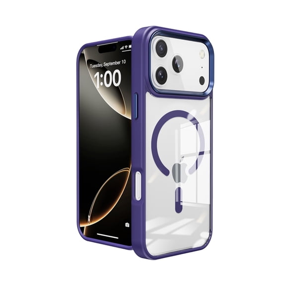 Lightweight Metal Case with Wireless Charging for iPhone 17 Pro Max - Purple