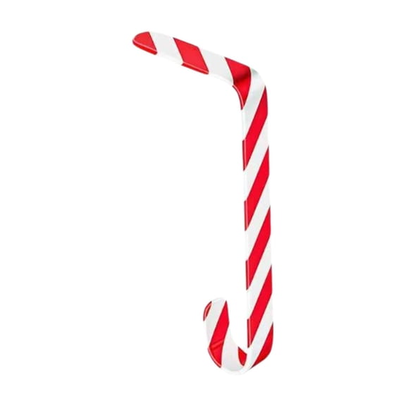 Lightweight Metal Christmas Stocking Holders for Mantle with Non- Design, Candy Cane Stripe Stocking Hangers for Fireplace Mantel, Decorative Clips for Holiday Party Home Decor 1PC