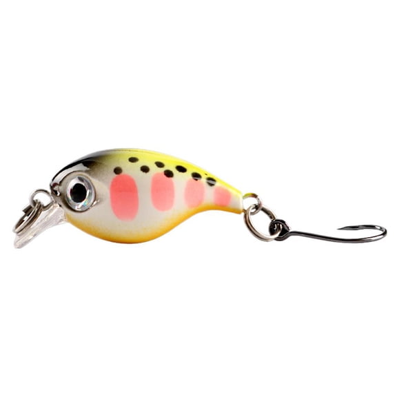 Lightweight Metal Mini Minnow Fishing Lure, Bionic Design, Freshwater & Saltwater, 2.1g 3.6cm, 1 or 8 Count