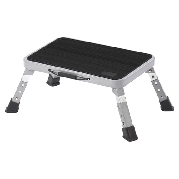 Lightweight Metal Step Ladder Stool with Folding Design Easy to Store Transport Perfect for Kitchen Bathroom Use