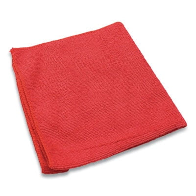 Impact Lightweight Microfiber Cloths 16 x 16 Red LFK451