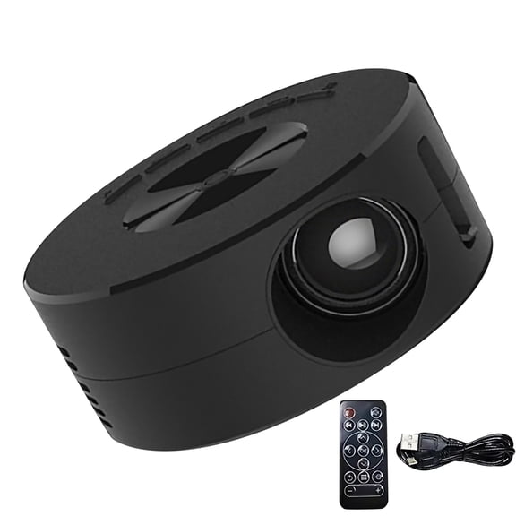 Lightweight Mini Projector with Built-in Speaker 320x180p Resolution Easy Setup Convenient for Outdoor Movies