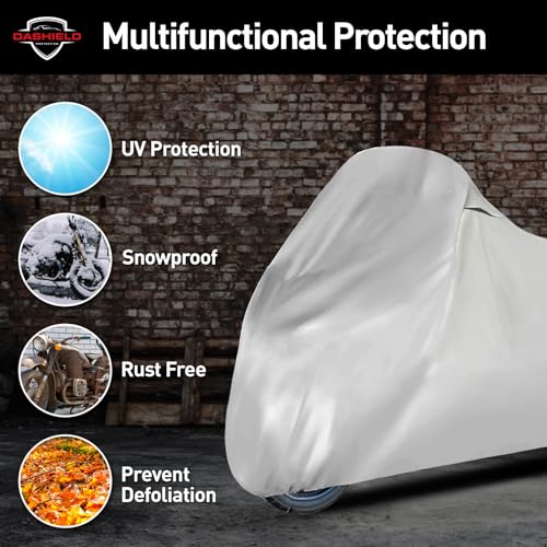 Lightweight Motorcycle Cover with Air Vents, All Season Water Resistant