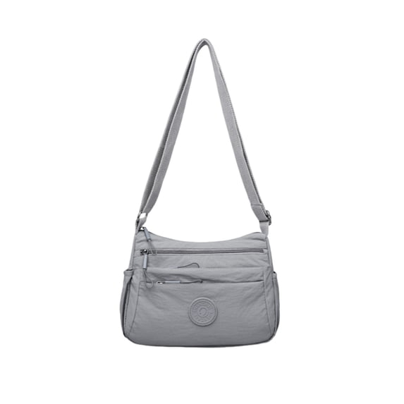 Lightweight Multi-Compartment Crossbody Bag for Travel Adjustable Strap Casual One-Shoulder Purse Durable Water-Resistant Nylon, Secure Zipper Pockets, Unisex, Versatile for Work, Outdoor