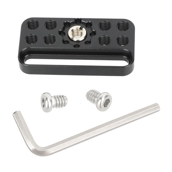 Lightweight Multi Hole Mounting Board For Photo Video Equipment Aluminum Compatible