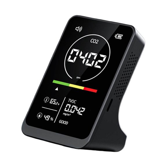 Lightweight Multiple Parameters Analysis for CO2 TVOC Temperature Humidity Featuring Intelligent Alarm and High Accuracy