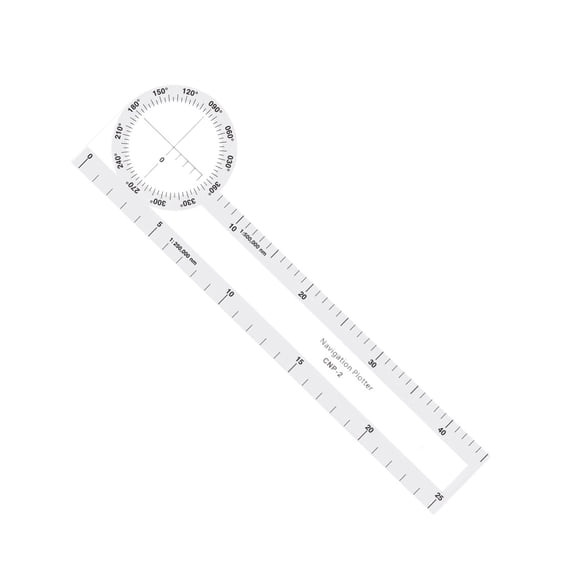 Lightweight Navigation Calculation Plotting Scale for Flight Marine Training Incorporating Electronic Backup Slide Ruler
