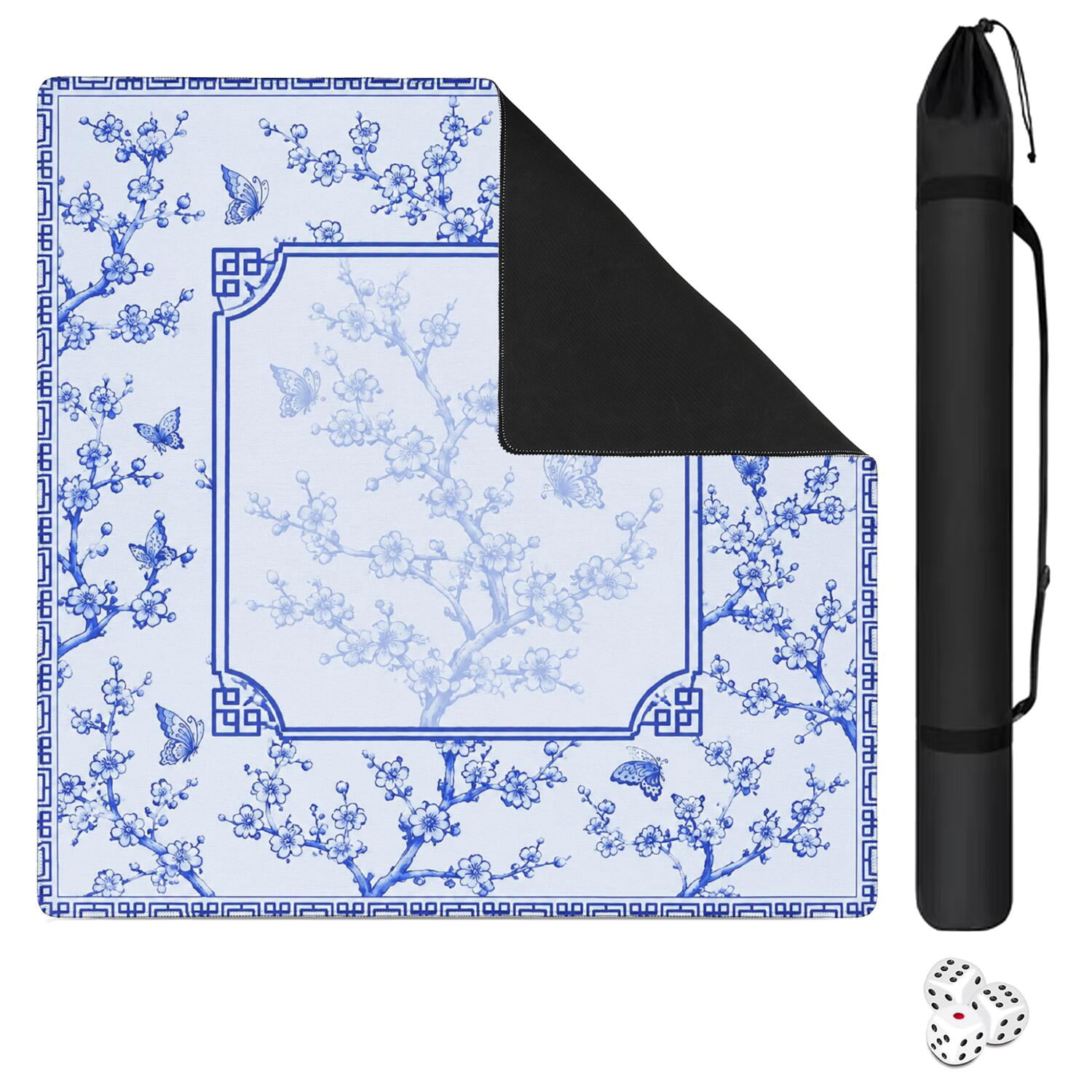 Lightweight Noise Reduction Mahjong Mat 31.5 by 31.5 Inch, Non-Slip ...