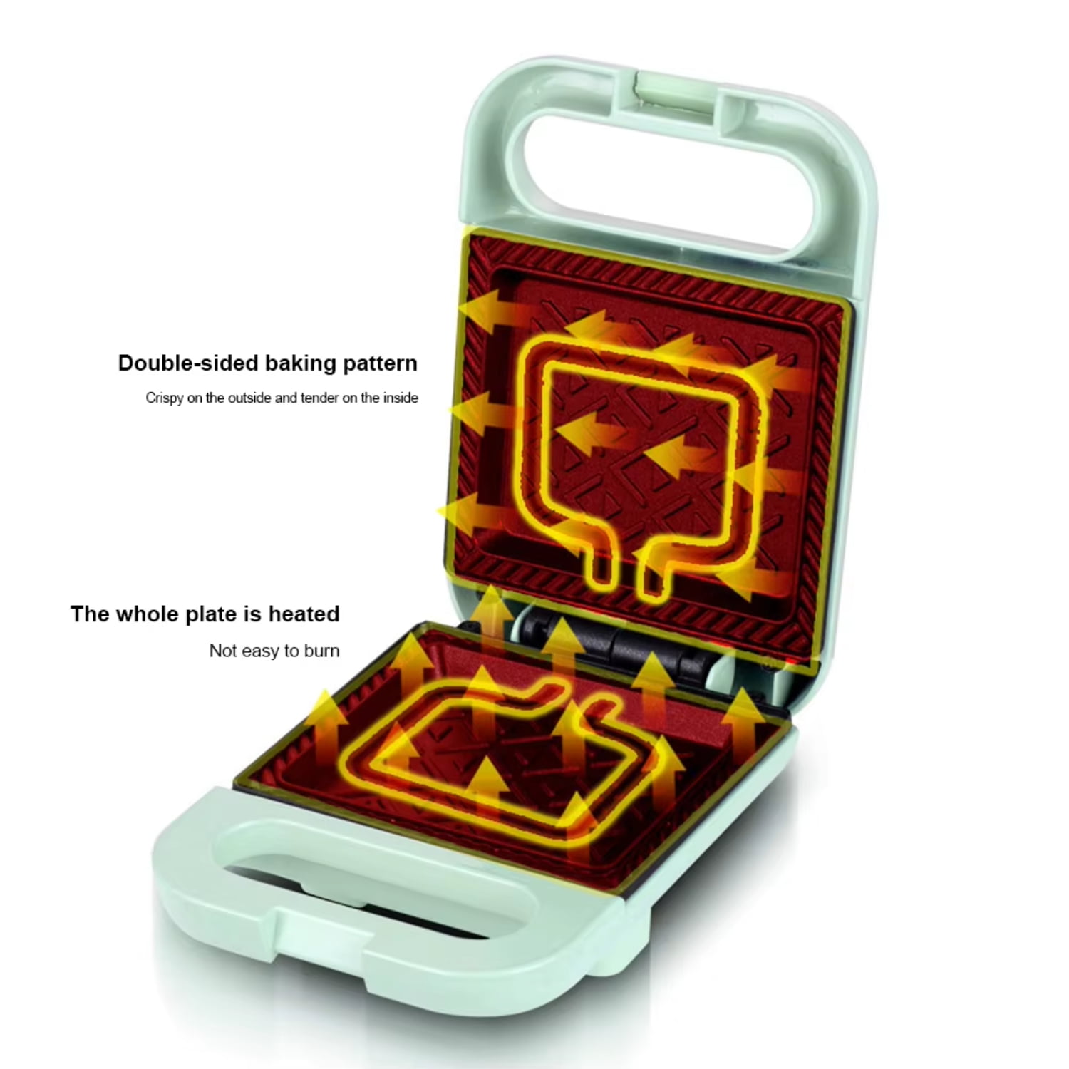 Lightweight NonStick Bread Presser Sandwich Maker Machine for Easy Egg