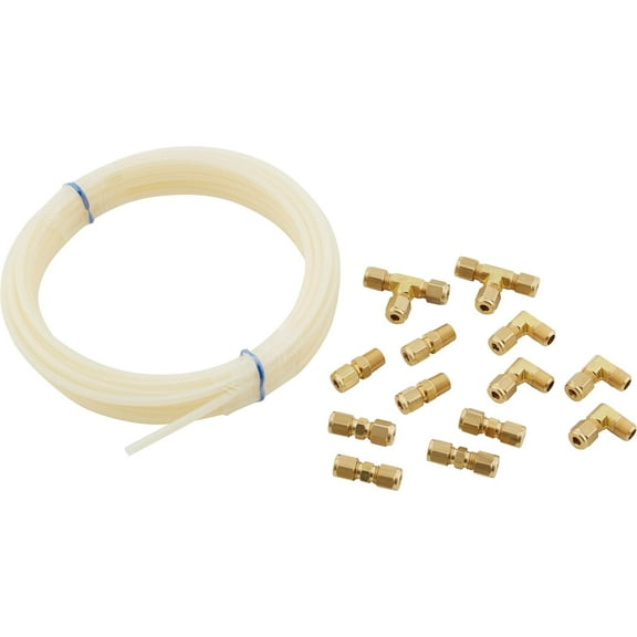 Lightweight Nylon Racing Brake Line Kit - 25 ft, 3/16" OD - High Pressure, Burst Resistant - Complete with Fittings - Ideal for Modifieds, Late Models, Sprint Cars