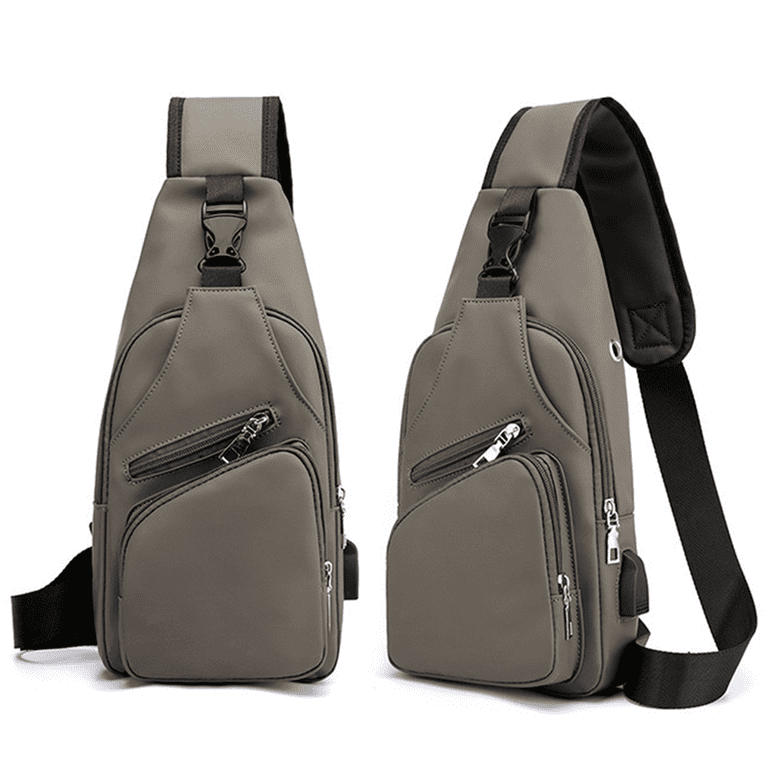 Lightweight Nylon Crossbody Backpack with USB Charger Port Amazon.com: VERSATTA Small Sling crossbody backpack  main image 4